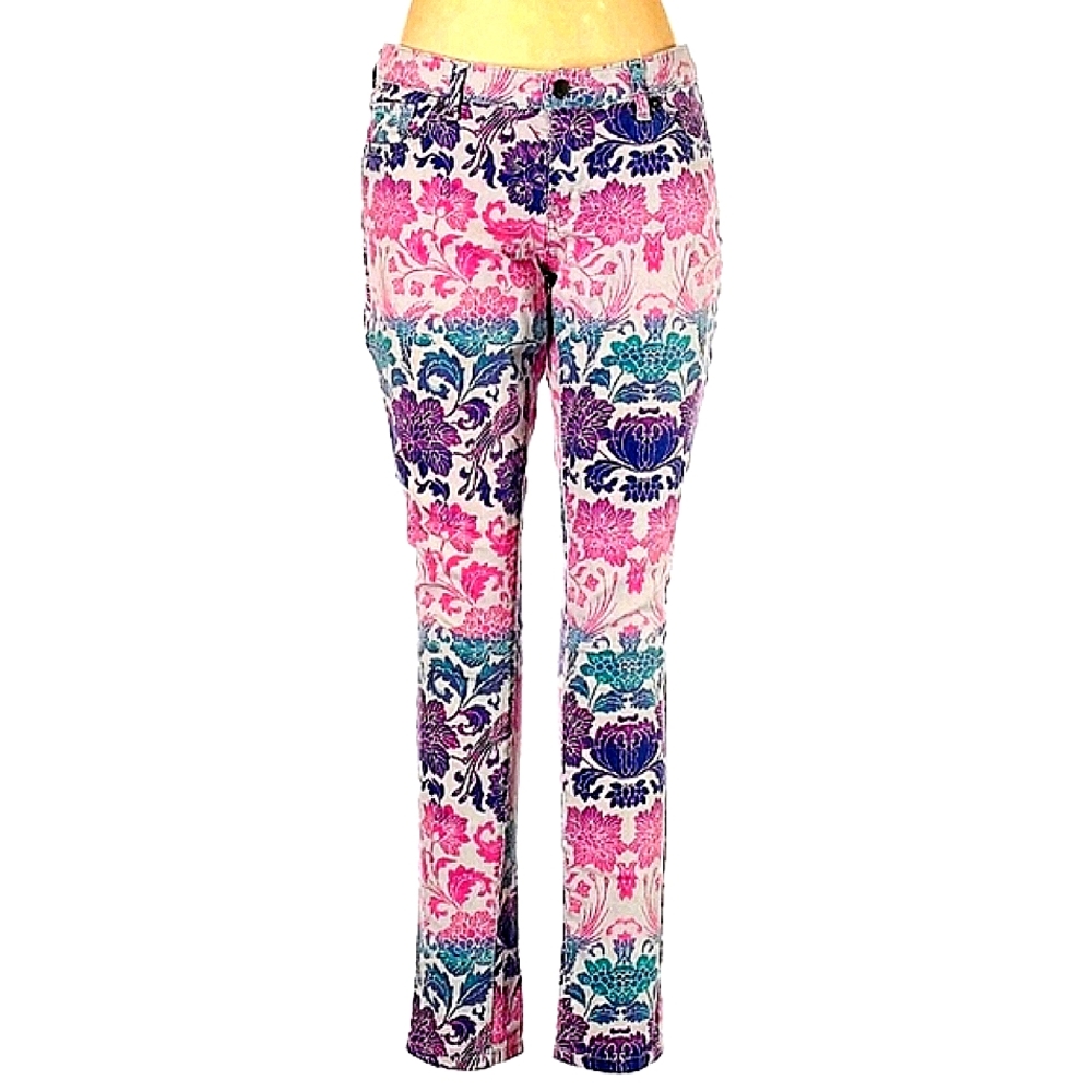 NWT Mossimo Floral Skinny Denim Jeans